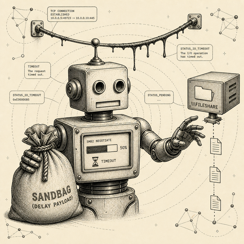 active defense and adversarial agents: service sandbagging